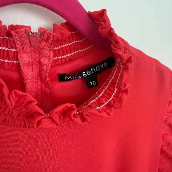 Miss Behave Girls Selena high neck dress Size 10 - Picture 6 of 6